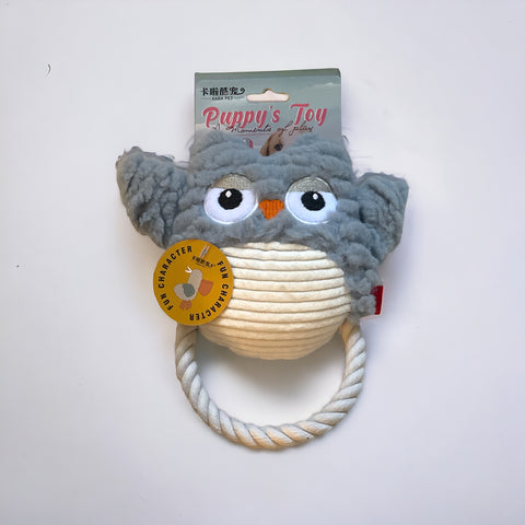Blue Owl Rope Toy for Dogs