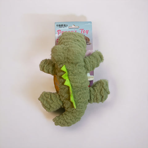 Green Crocodile Plush Toy for Dogs