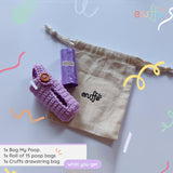 Cruffs’ Bag My Poop Poop Bag Holder - Lavender