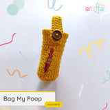 Cruffs’ Bag My Poop Poop Bag Holder - Mustard