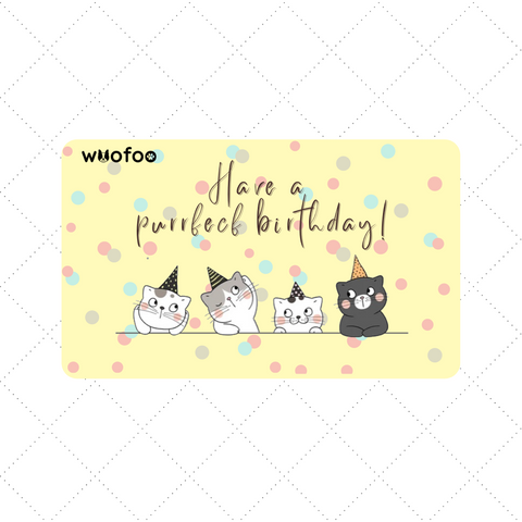 E-Gift Card - Purrfect Birthday
